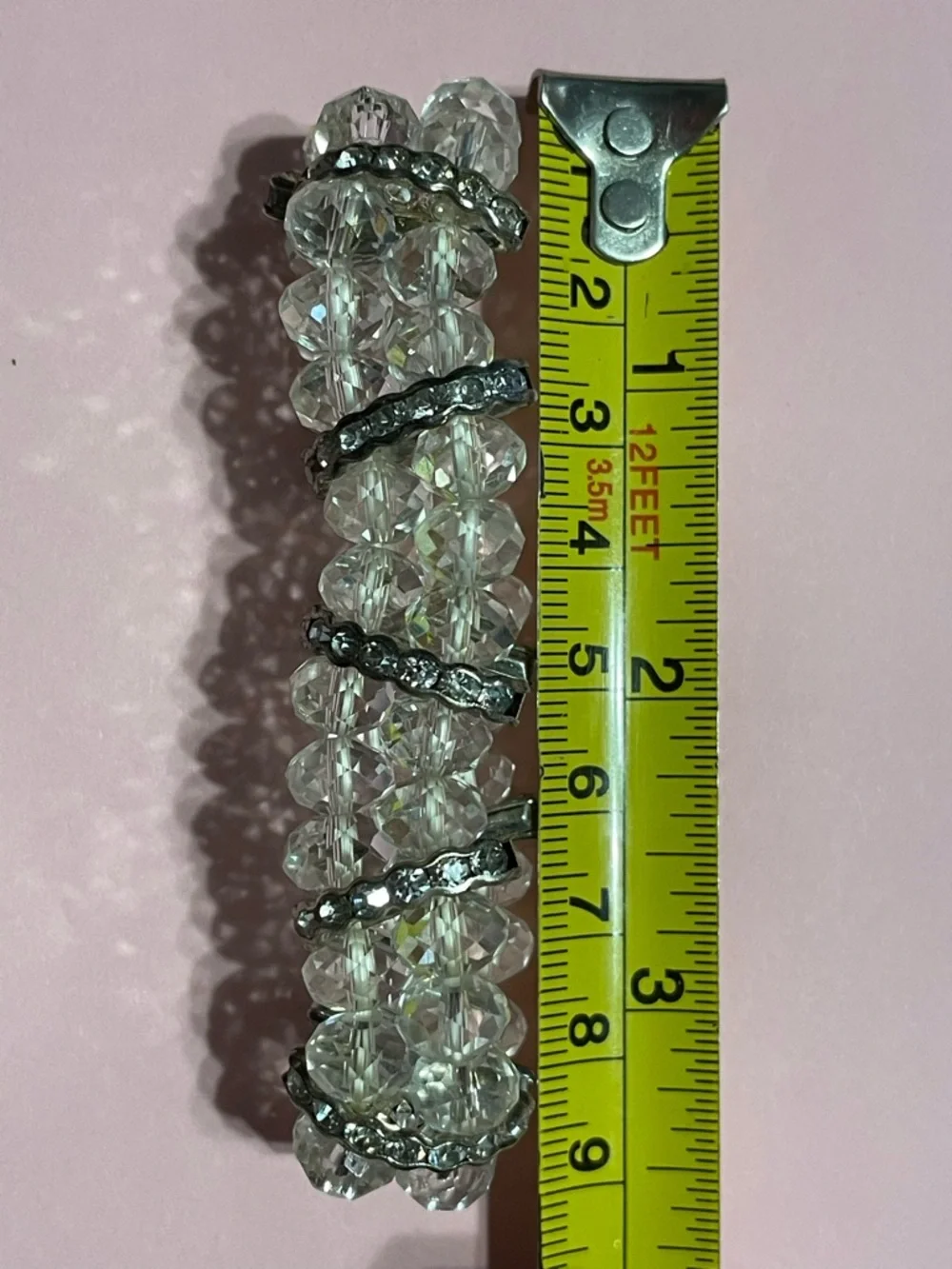 Vintage Crystal Rhinestone Stretch Bracelet #7714
